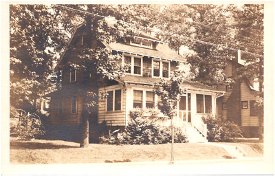 Beautiful Three Story House in Unknown Location 1920s RPPC Postcard Photo