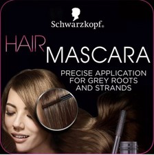 Schwarzkopf Hair Mascara Temporary Gray Cover Up Black Damaged Box