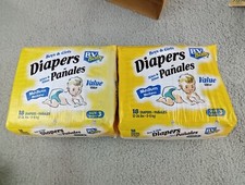 2x  BV Baby  Disposable Baby Diapers 18ct Size 3 12-24 Lbs MADE IN USA