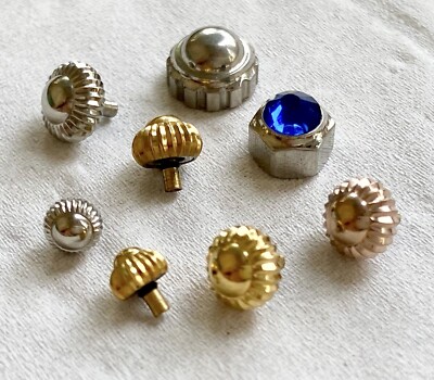8 Borgel Crowns - Onion Crowns - Pumpkin Crowns Tap 10 - For Luxury Watch Repair