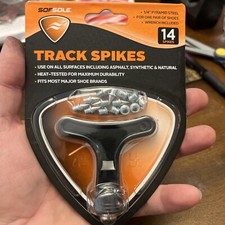 SofSole Track Spikes, 14 Spikes, Wrench Included, For One Pair of Shoes - 1/4  