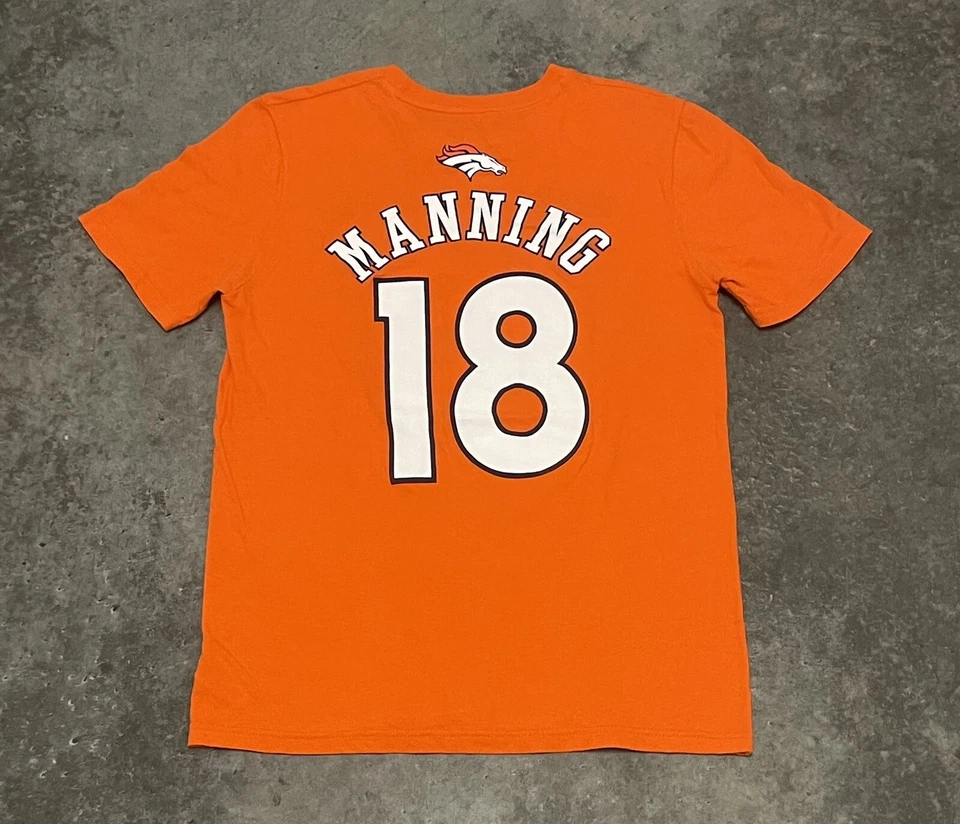 Boy’s Peyton Manning Denver Broncos NFL Football Short Sleeve T-Shirt Kids Large - Изображение 2 из 4