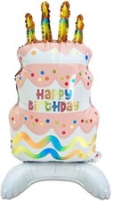 Happy Birthday Cake Shape Foil Balloon for Birthday Celebration Foil Balloon New