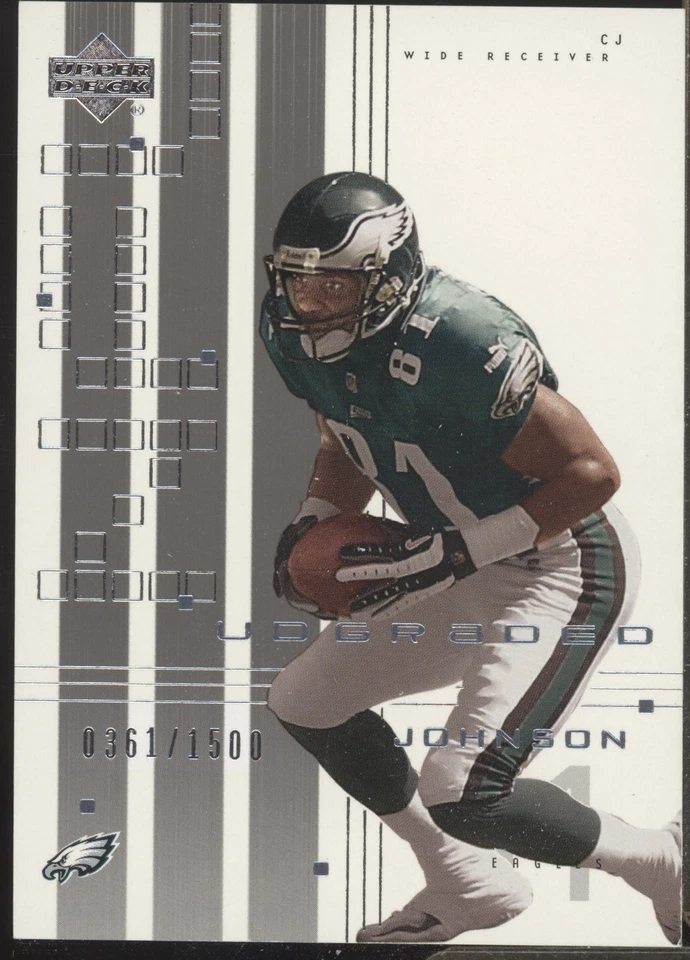 2000 UD Graded Charles Johnson /1500 #63 Philadelphia Eagles - Image 2 of 4