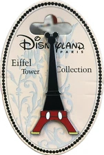 Trading Pin - Disney Disneyland Park - Mickey Mouse Eiffel Tower Collectible New
