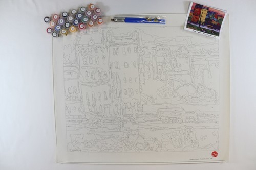 USA - DIY Paint by Number Kit Acrylic Painting Home Decor - Houses in Munich - Photo 2/3