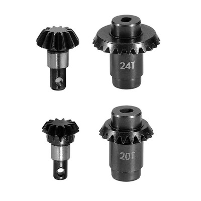 Steel Axle Gears Bevel Gear Set For FMS 1/24 RC Crawler FCX24 FCX18 Upgrade Part