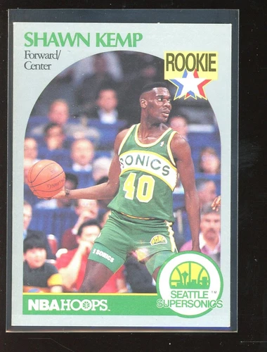 1990/91 Hoops Shawn Kemp Rc #279