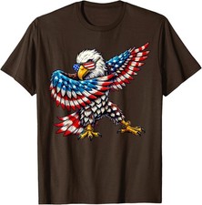 American Flag Bald Eagle Patriotic Eagle 4th of July Unisex T-Shirt