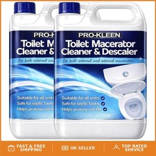 10L Toilet Macerator Cleaner & Descaler - Prolong Unit Life & Remove Limescale 5.40 per litre