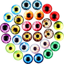 30PCS Dragon Eyes for Crafts, Glass Dragon Eyes Cabochons