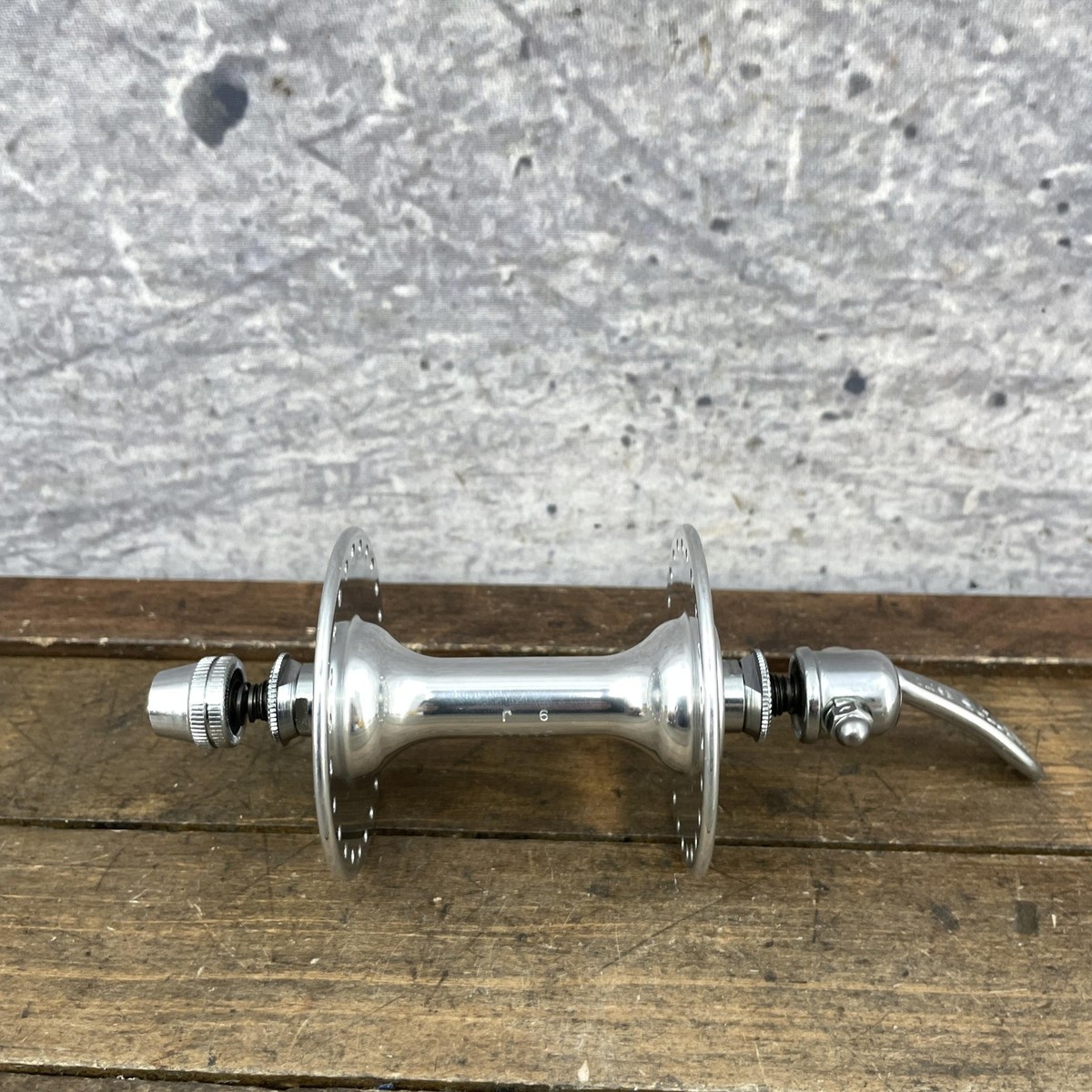 Vintage Suzue Front Hub 48H Sealed Bearing QR High Flange Silver