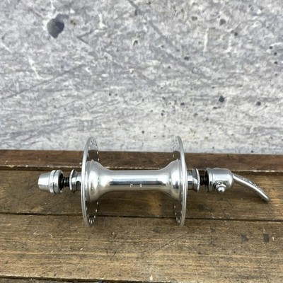 Vintage Suzue Front Hub 48H Sealed Bearing QR High Flange Silver