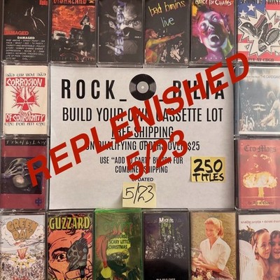 $1 & UP PUNK ALTERNATIVE GRUNGE BUILD YR CASSETTE LOT FREE SHIP ORDERS OVER $25