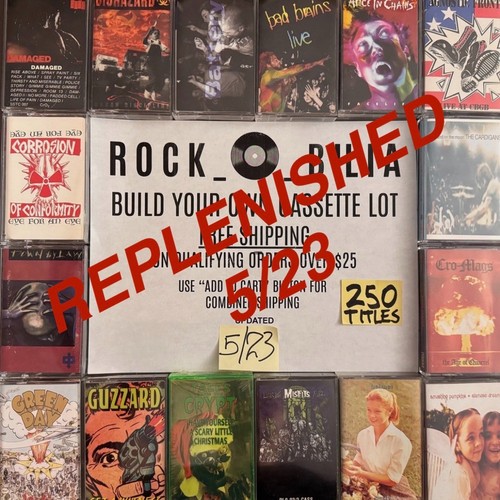 $1 & UP PUNK ALTERNATIVE GRUNGE BUILD YR CASSETTE LOT FREE SHIP ORDERS OVER $25