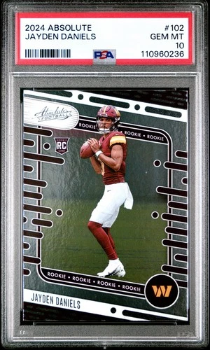 2024 Panini Absolute - Rookies Jayden Daniels #102 (RC) PSA 10 Gem Mint
