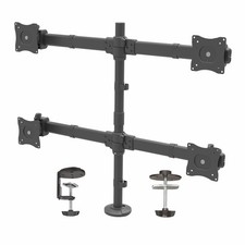 StarTech.com Desk Mount Quad Monitor Arm - Ergonomic VESA 4 Monitor Mount 2x2 up