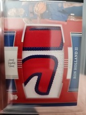 2024-25 National Treasures Ron Holland Rookie Jumbo Materials Patch Red 3/8