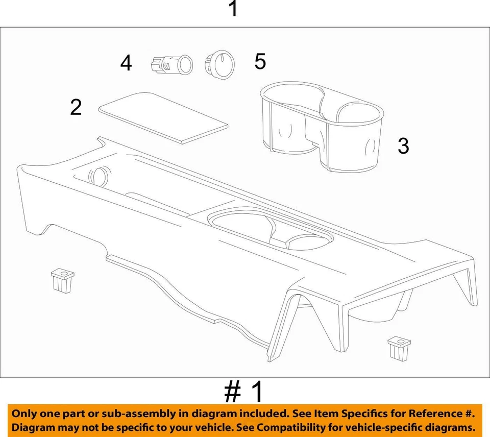 SE ADAPTA A CONSOLA CHEVROLET VOLT 2011-2012 ASM F/FLR RR NEGRA 22790295 - NUEVO OEM Foto 4 de 4