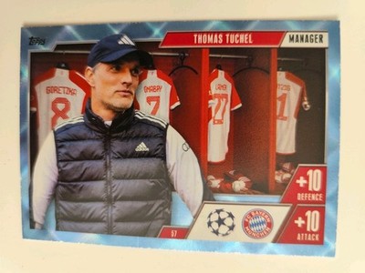 Match Attax Extra 23/24 Thomas Tuchel Manager Blue Crystal Bayern München #57