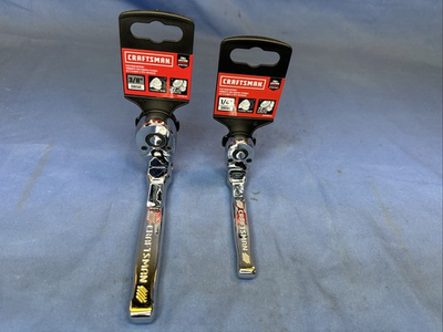 #ad New 2 Piece Craftsman 72 Tooth Flex Head Ratchet Set 3 8quot; Drive amp; 1 4quot; Drive $49.95