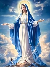Virgin Mary Diamond Art Kits for Adults, 5D Diamond Painting for Adult Beginners