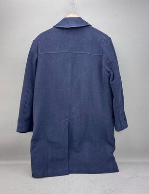 Lauren Ralph Lauren Mens Navy Blue Wool Trench Duffle Coat Jacket