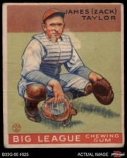 1933 Goudey #152 Zack Taylor Cubs 1 - POOR