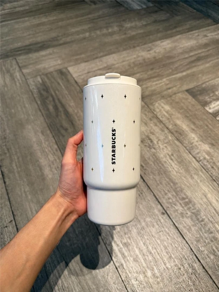 Starbucks Ribbon vaso aislado bidireccional con pajita nuevo - Imagen 2 de 4
