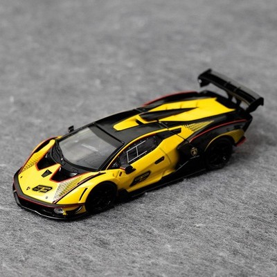 HH 1:64 Yellow Essenza SCV12 Racing Sports Model Diecast Metal Car