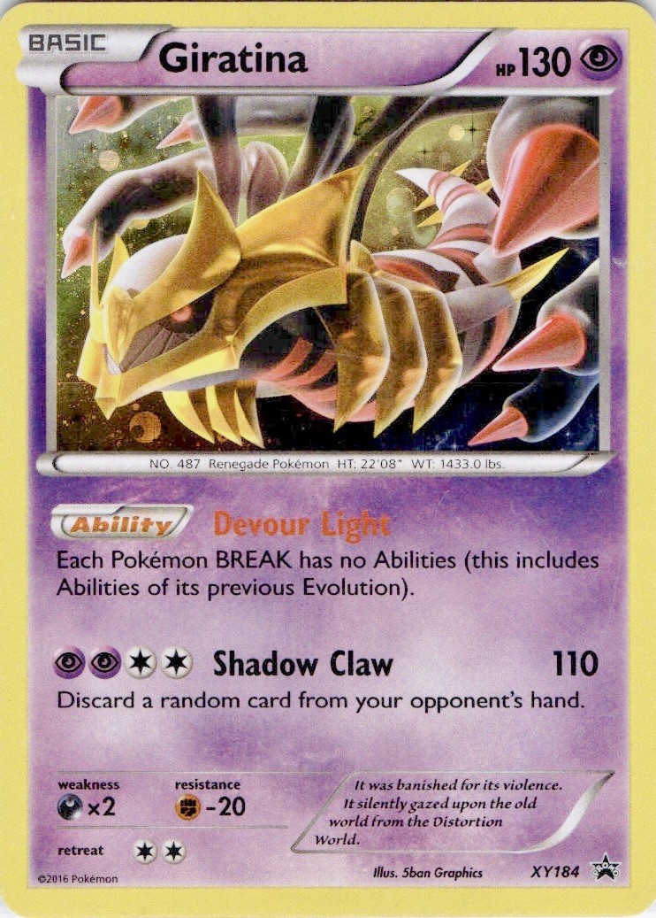 Giratina XY184 Holo Promo XY Promo Pokemon Lightly Played
