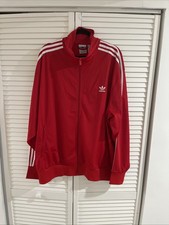 Adidas Originals Men's Adicolor Firebird Track Top Tracksuit Jacket Red 2XL XXL