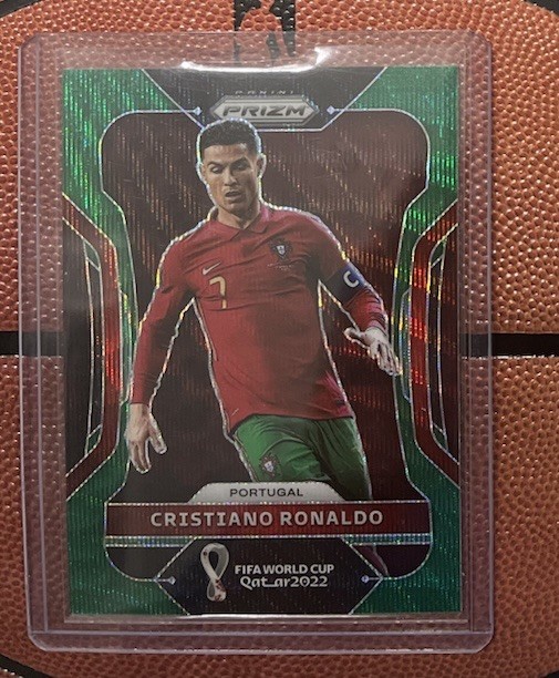 2022 Panini Prizm World Cup Qatar - Cristiano Ronaldo #175 Green Wave Prizm