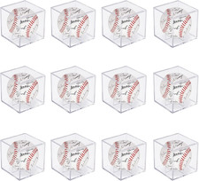 12Pack Baseball Display Case Acrylic Cube - UV Protected Acrylic Baseball Holder