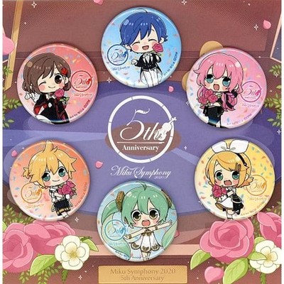 6er Set alle Figuren 5th Anniv Mini Knopf Hatsune Miku Symphony Japan T366
