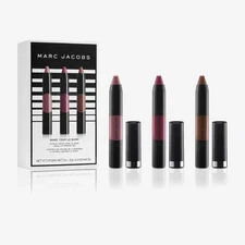Marc Jacobs MAKE YOUR LE MARC 3pc Set Mini Liquid Lip Crayons RARE 2018? NIB