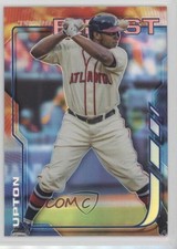 2014 Topps Finest Refractor Justin Upton #96 c7w