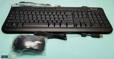 Microsoft 1576 1113 USB Wired Keyboard 600 and Mouse 3J2 00001 NEW