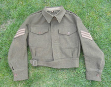 Original WW2 British Army 1940 Pattern Battledress Blouse Serge US War Aid Tunic