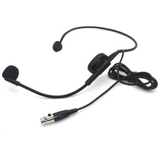 Condenser XLR 4-PIN Headworn Headset Microphone For Shure Wireless System