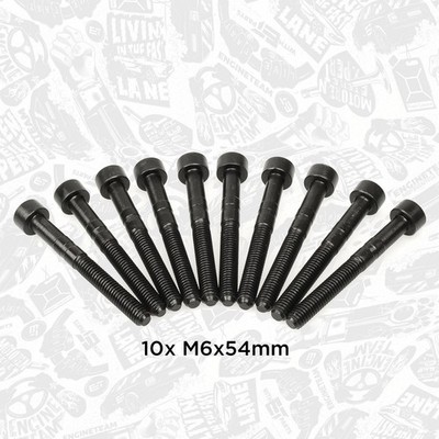 BS0001 Schraube Nockenwellenlager 10 Stck. M6x54 VW AUDI 038103714G 038103714