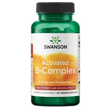Swanson Vitamin B Activated B-Complex - High Potency Veggie Capsules, 60ct