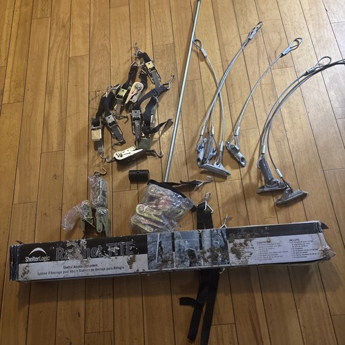ShelterLogic RatchetTite 7 Piece Anchor Kit  System READ Ratchet Shed Drive