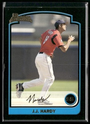 J.J. Hardy 2003 Bowman Draft Picks & Prospects Gold #BDP137 Rookie Brewers