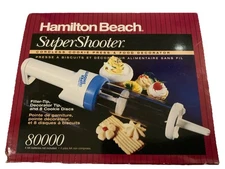 Hamilton Beach The Super Shooter Cookie Press 80000- White Gently Used Tested