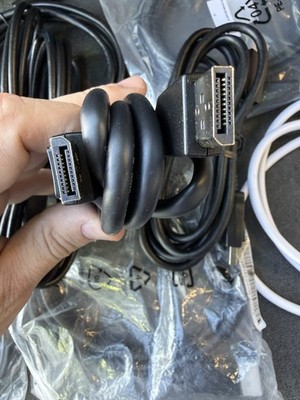  Display Port Cable 6 ft Male to Male AWM Style 20276 30V VW-1 lot of 10