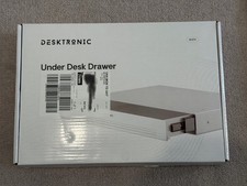 Desktronic Workspace Organizer - Under-Desk Metal Drawer - White