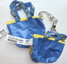 IKEA KN LIG 2 Keychain Zipper Bag Chain Key Ring Frakta Small Coin Purse Beach