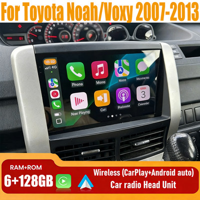 9'' Wireless Carplay Android Auto Head Unit Radio For Toyota Noah/Voxy 2007-2013