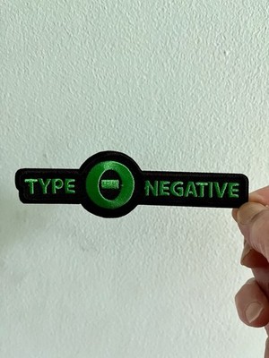 Type O Negative Iron On Patch Green Black Embroidered Death Metal